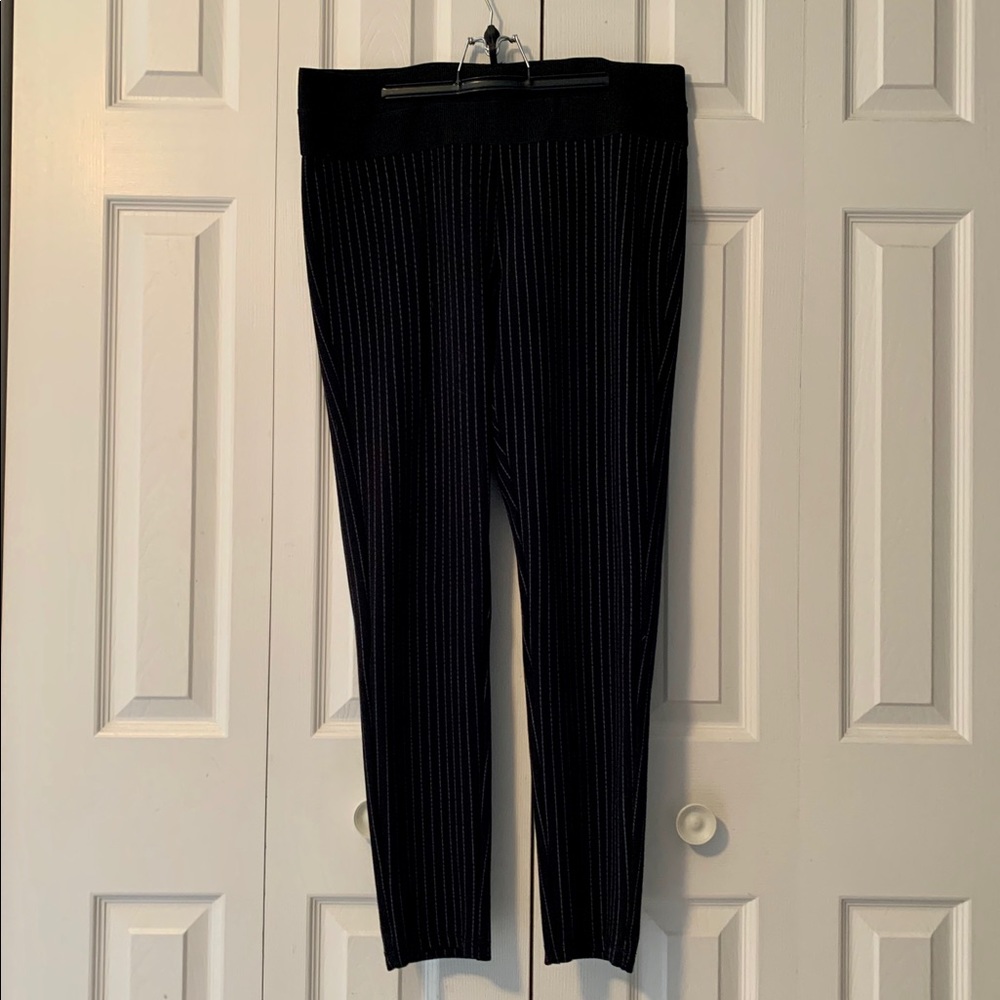 Suko black pin stripe dress pants (sz 16)